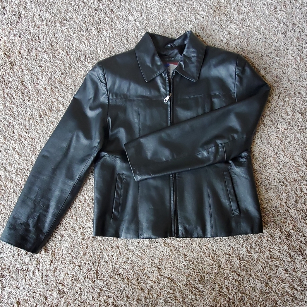Lobi Lobi Black Leather Jacket